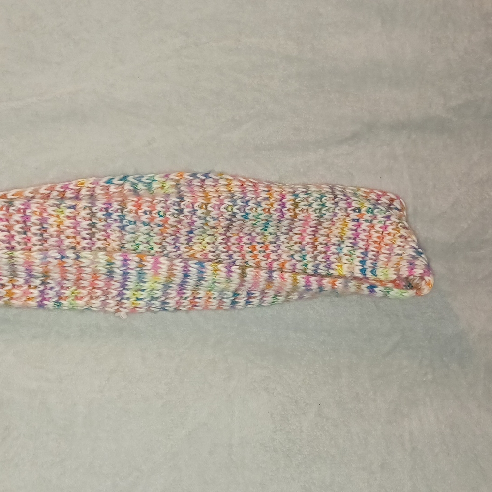 Multicolor knitted Infinity Scarf